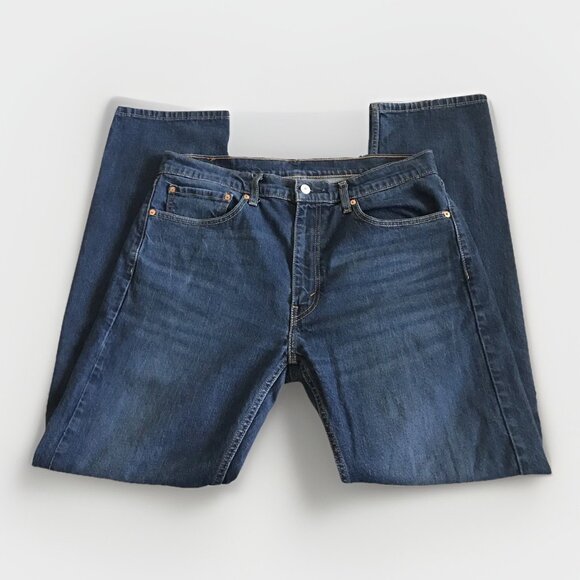 Levi’s 505 Regular Fit Straight Leg Jeans 36x34‎ Two Pairs Black And Blue EUC - Picture 2 of 5